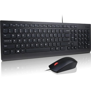 COMBO TECLADO Y MOUSE ALAMBRICO ESENCIAL LENOVO USB NEGRO