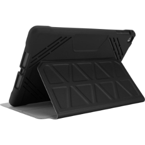 Funda Case de protección 3D para iPad 5ta & 6ta Generación, iPad Pro 9.7", iPad Air & Air 2, Grado militar de 4ft y cierre magnético, Color Negro