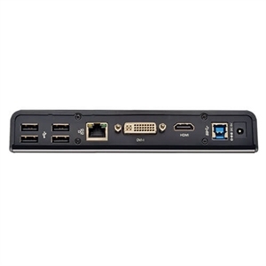 Estación de Conexión de Laptop USB 3.0 SuperSpeed de Doble Cabezal - Puertos de Hub USB para Video HDMI y DVI, Audio y Ethernet